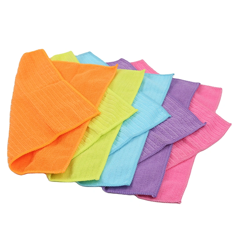 100 polyester custom microfiber towel cleaning products for household 30x30cm