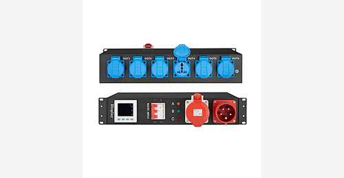 16A Construction Power Distributor - IP67 Waterproof, 6 Sockets With FI Switch, For Outdoor Use