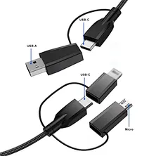 6 in 1 USB data cable