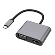 USB C to HDMI and VGA adapter