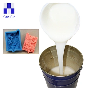 Fast curing liquid silicone rubber mold making for soap and candle