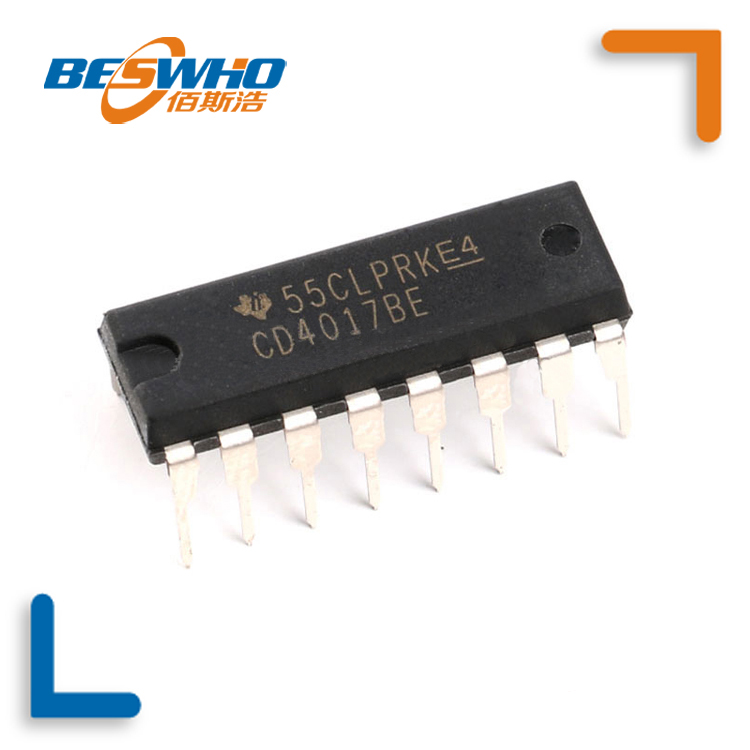 New original CD4017BE chip 4000 series CMOS logic device DIP16 IC chip