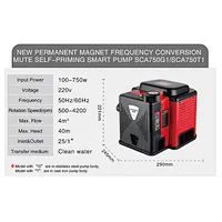 Small power permanent magnet variable frequency self-priming quiet pump