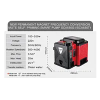 Small power permanent magnet variable frequency self-priming quiet pump
