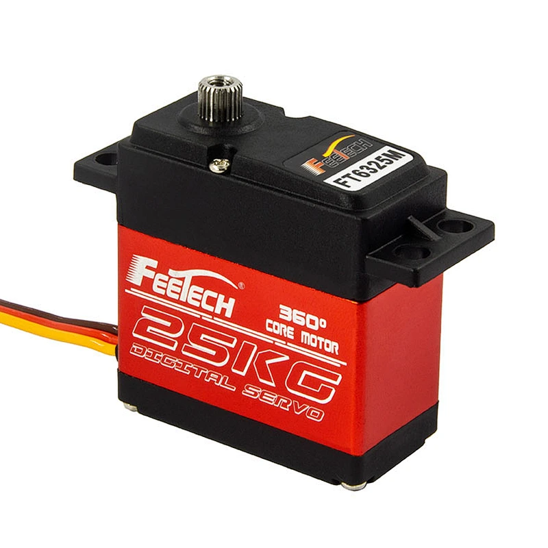 Aluminium Case Full Steel Gear Digital Servo with 360 Control Angle For Robot RC Car