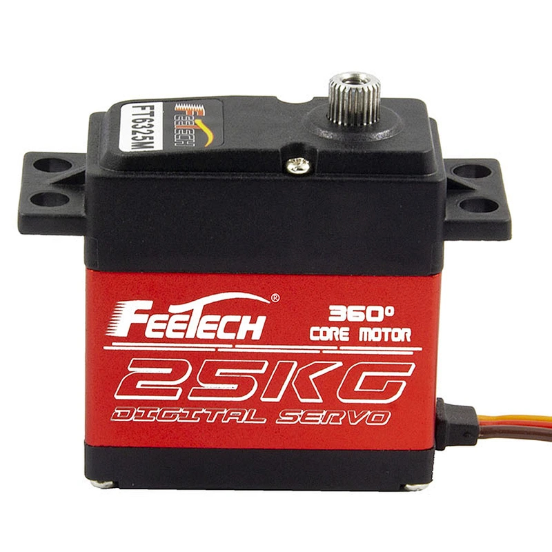 Aluminium Case Full Steel Gear Digital Servo with 360 Control Angle For Robot RC Car