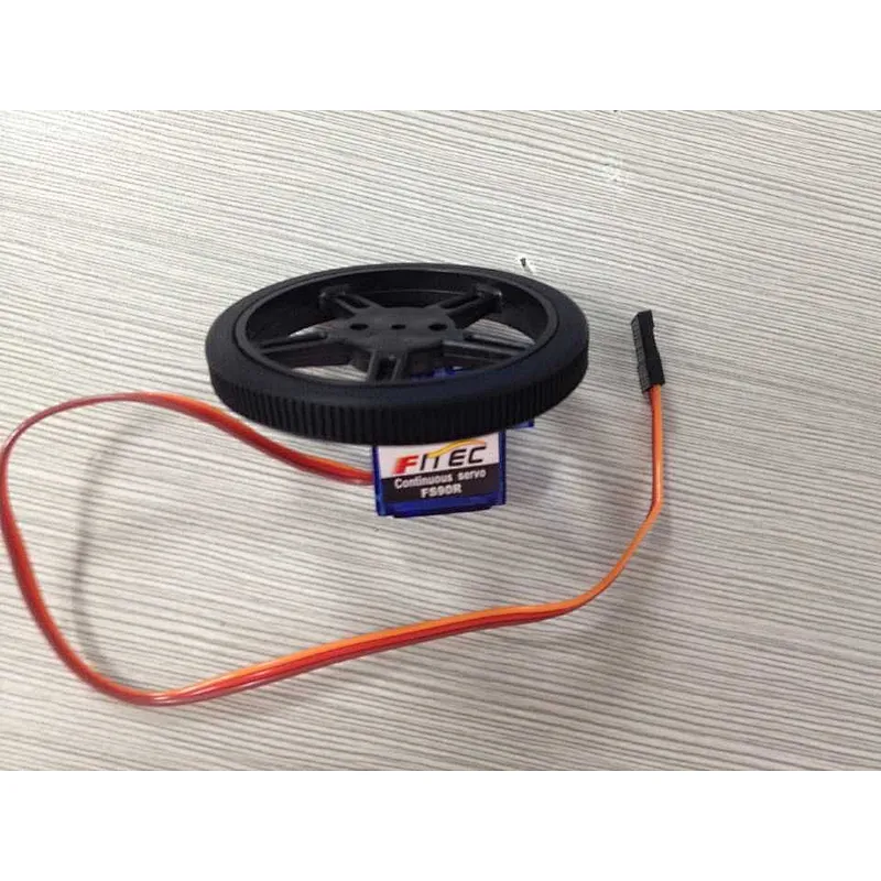 FS90R with Wheel Micro 360 Degree Continuous Rotation Servo for Toy Robot