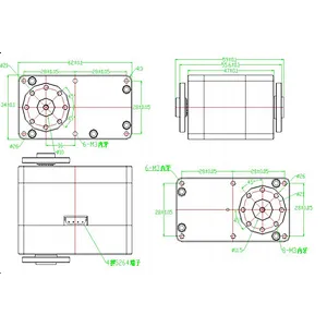 2019 New Large 85kg cm 360 Degree Large Angle AI Robotic Smart Servo With Magnetic Encoder