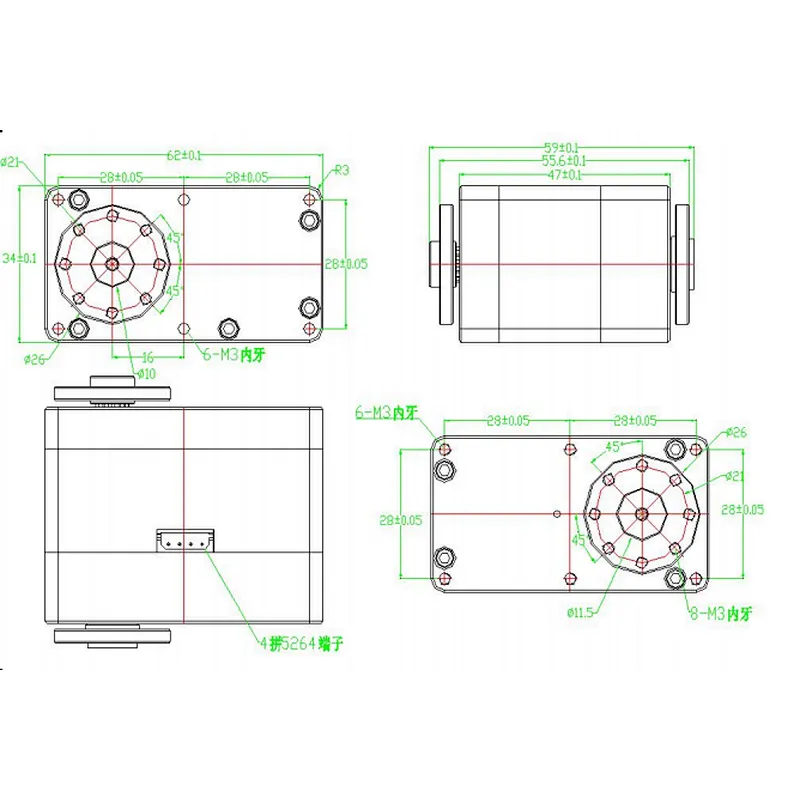 2019 New Large 85kg cm 360 Degree Large Angle AI Robotic Smart Servo With Magnetic Encoder