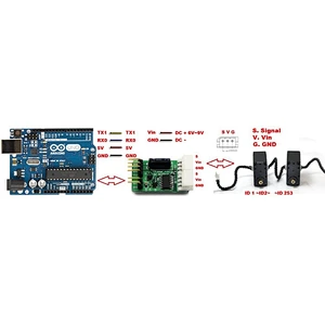 Feetech SCS15 Servo 10cm 3 Pin Cable for SCS smart control RC Servo