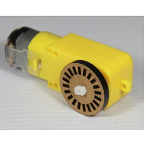 DC Motor Gear Box With Motor Wire and Plastic Tire Wheel For DIY