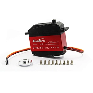 FT6560M Double Shaft  Servo  60KG High Torque Servo