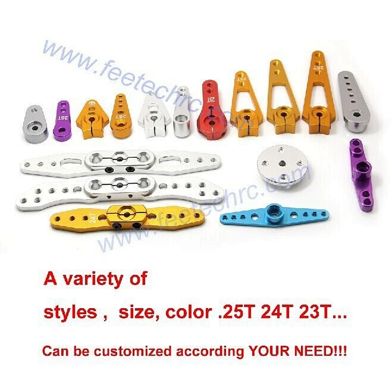 High Quality CNC Aluminum Spine 24T Metal Servo Horn For Hitec Servo