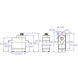Hot Sale FS90 SG90 RC Micro 180 Degree Rotation 3V-5V 3.0V 3V Servo For micro:bit