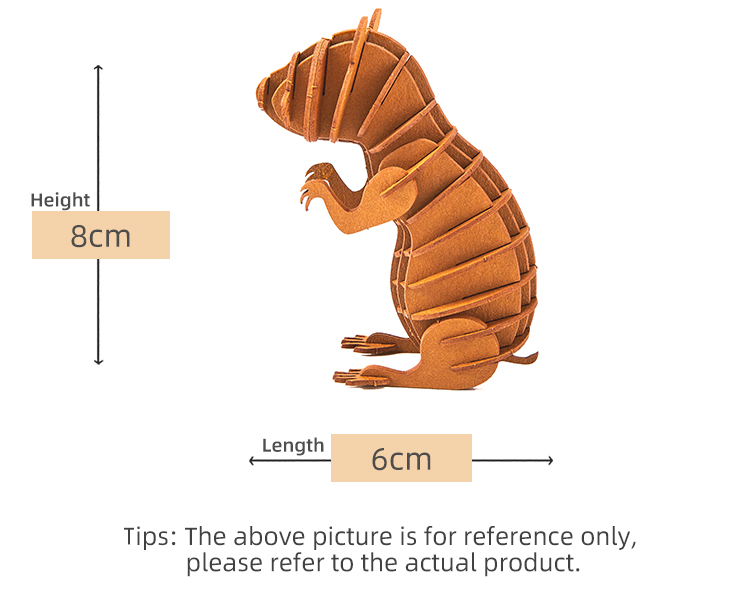 DIY educational kids toys paper model 3d animal hamster puzzle PT1901 ...