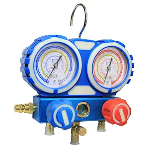 VMG-2-R22-B R22 Testing Manifold Gauge With Sight Glass and Blow Case