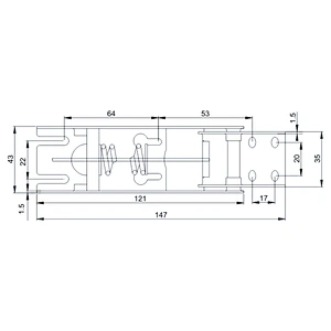 YL-651 Metal stamping refrigerating cabinet hinge freezer door spring hinge