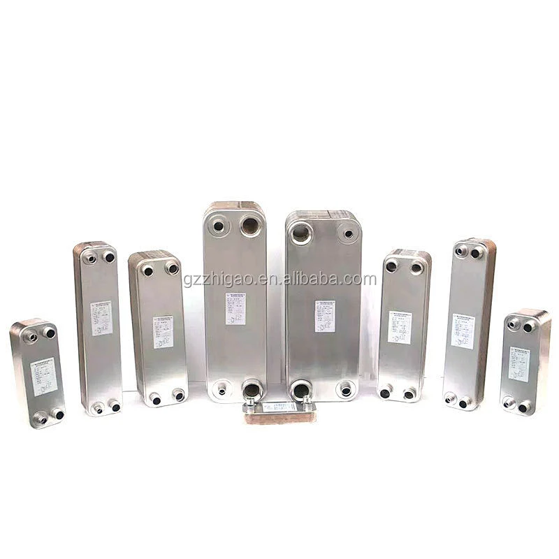 Steam-Water Heating Heat Exchanger Stainless steel Brazed Plate B3-52  5HP to 15HP
