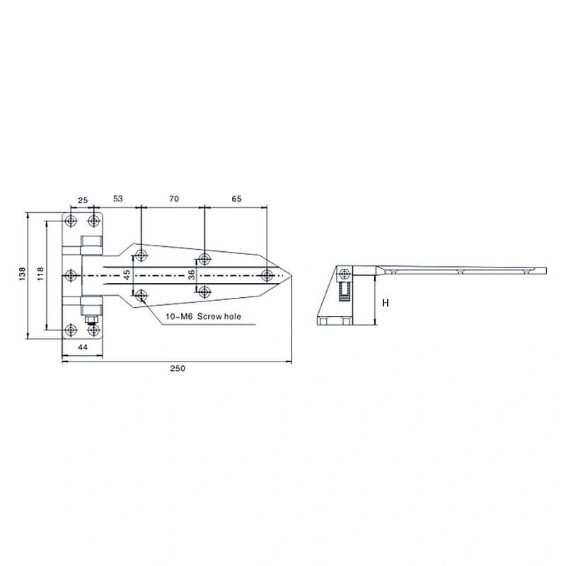 YL-1460 Adjustable Door Hinge/ 180 Degree Refrigerator Door Hinge