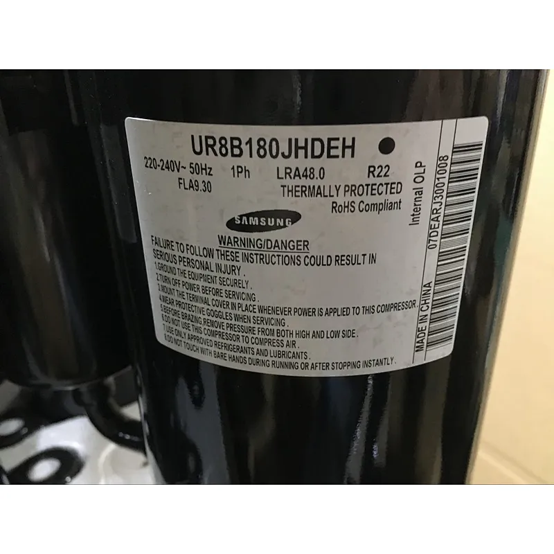 A/C Rotary Compressor R22 220-240V/50Hz/1pH 18000BTU (UR8B180JHDEH)