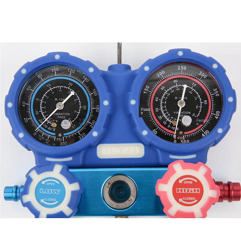 4-Valve Digital Aluminum Alloy Testing Manifolds, R410a WK-6884 digital gauge