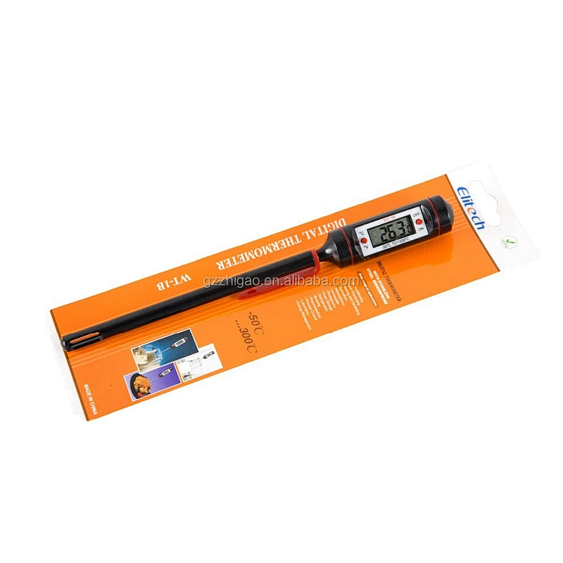 Elitech WT-1B Portable Pen Digital Thermometer for All Food, Grill, BBQ, Candy and Beverage