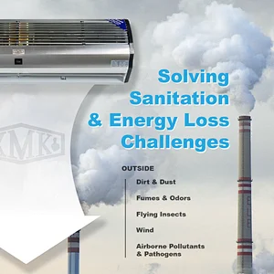 1.2 meter Long Freely adjusted Double Selection Air Curtains Wall Mounted Railway Station Use Air Curtain