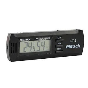 Elitech LT-2 Digital Temperature Home Office Thermometer Temperature and Humidity Memory