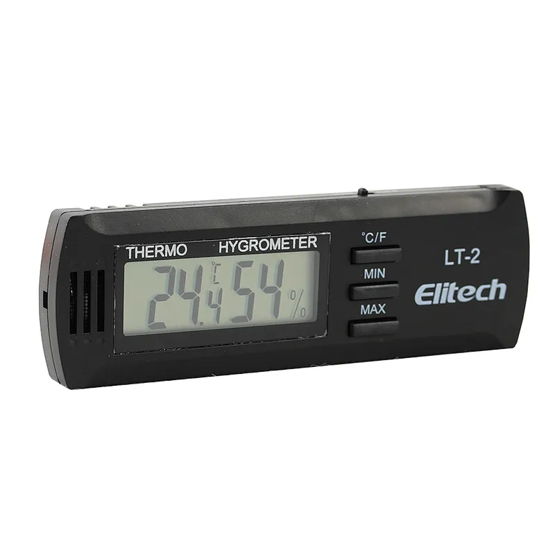 Elitech LT-2 Digital Temperature Home Office Thermometer Temperature and Humidity Memory