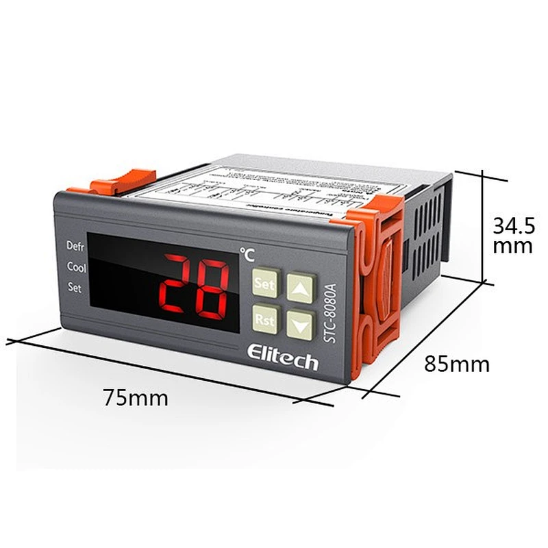 middle-low temperature cold storage Elitech temperature controller STC-8080A+