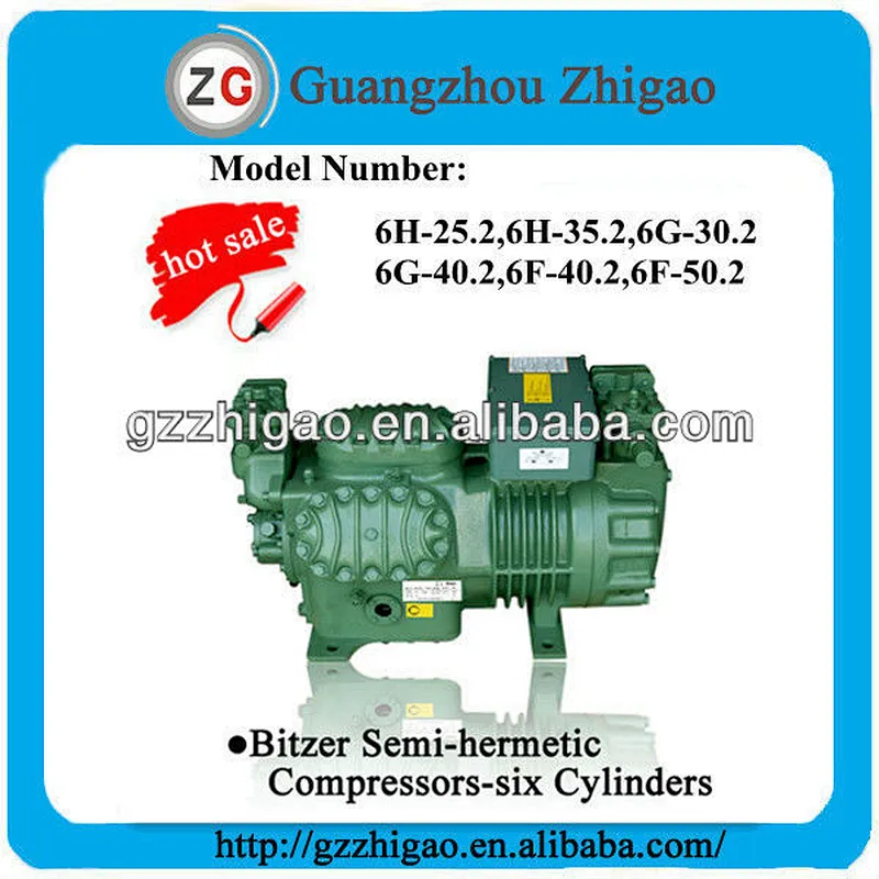 25HP 380V R22 Semi hermetic Refrigeration Compressor 6H-25.2