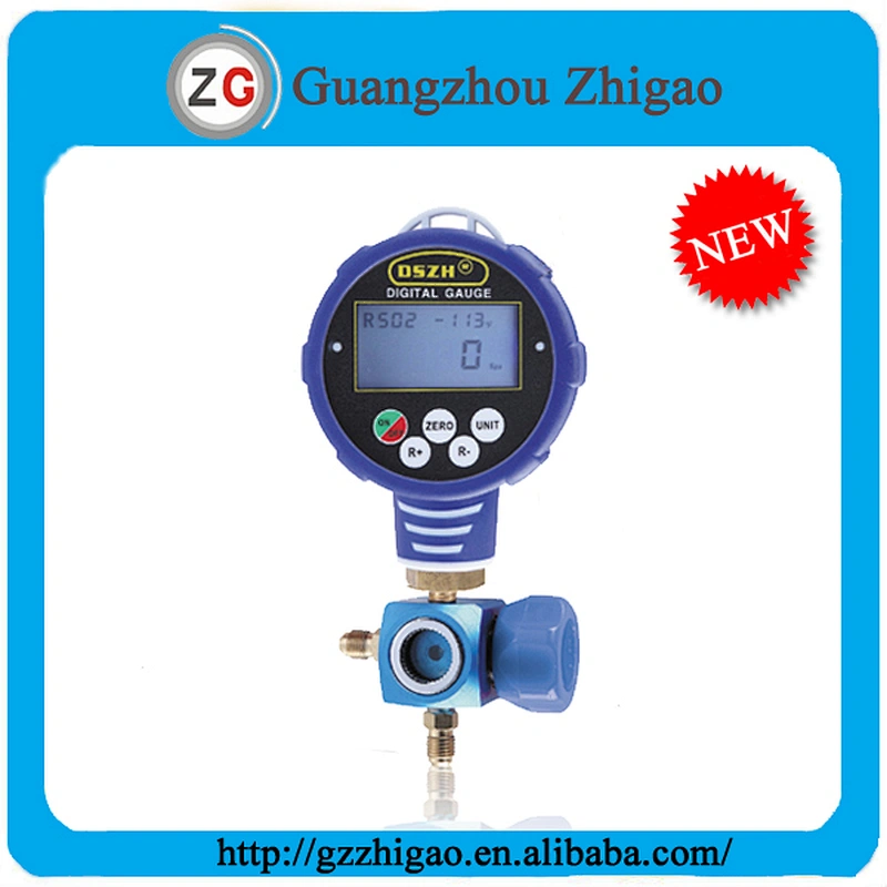 Single Digital Low Vacuum Pressure Gauge With Valve WK-6881L