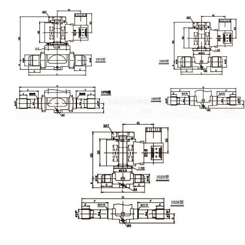 Cold Storage Refrigeration Part Solenoid Valve Condensing Unit Spare Parts  Model SV Solenoid Valves SAE ODF