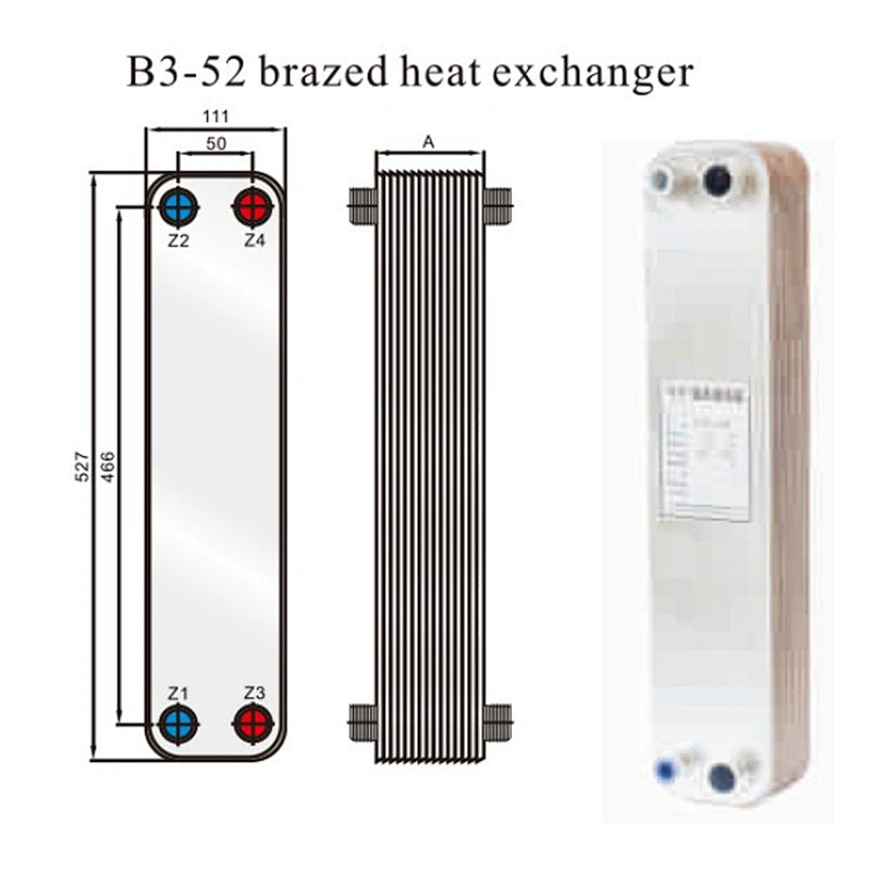 B3-52 titanium oil plate brazed plate heat exchanger