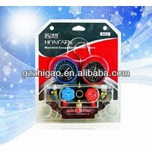 Aluminum manifold gauge set HS-410-P