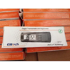 Elitech LT-2 Digital Temperature Home Office Thermometer Temperature and Humidity Memory