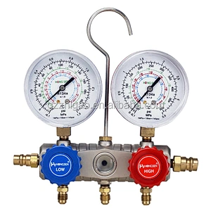 Aluminum manifold gauge set HS-S36F-R134A