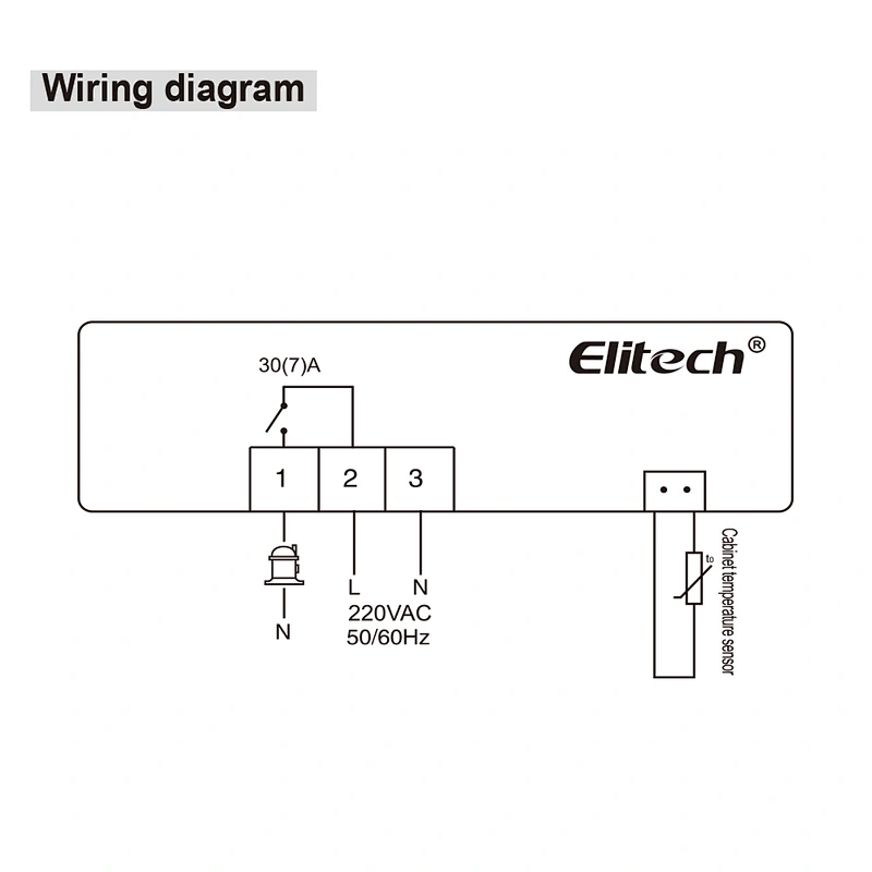 Elitech ECS-16 220V Temperature Controller for beverage cabinet