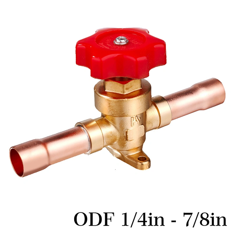 O-ring Type Diaphragm KM-1/4 Widely Used Air Conditioner Stop Valve Hand Valve