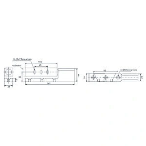 Reversible reach-in edge mount cam-lift hinge , plated chrome metal hinge YL-1132