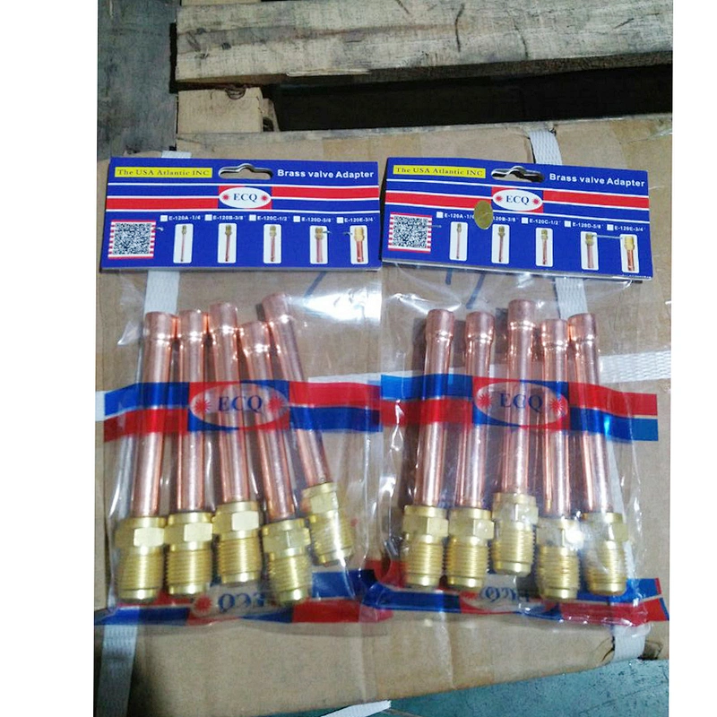 Single way straight connector fitting 1/4 3/8 1/2 5/8 3/4 outer dia pipe