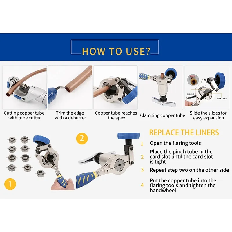WK-519FT-L Refrigeration Copper Pipe Flaring Tool Kit