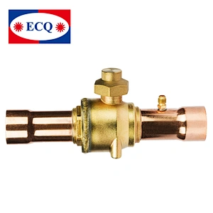 Refrigeration and air conditioning shut-off valve soldering connection brass ball valves 3/4