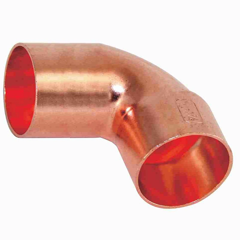 high quality 90 degree copper pipe elbow/air conditioner copper pipe fittings/Copper pipe fittings
