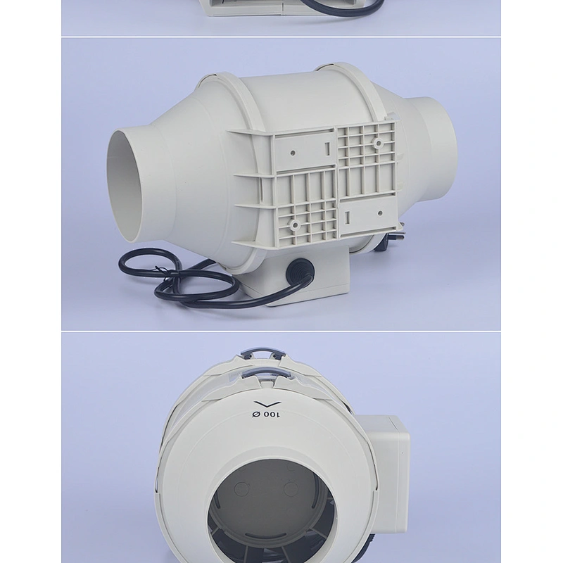 Top quality exhaust 100mm silence ventilating fan/in-line square duct fan to refresh