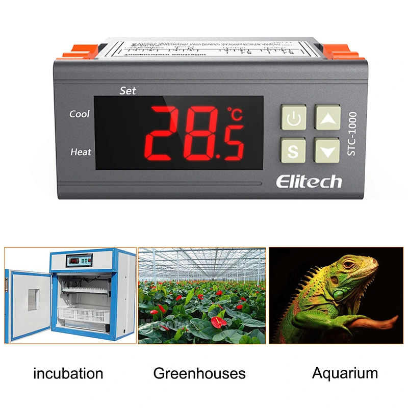 Cooling and Heatting Autoatically transfer  Elitech  Thermostat Temperature Controller STC-1000