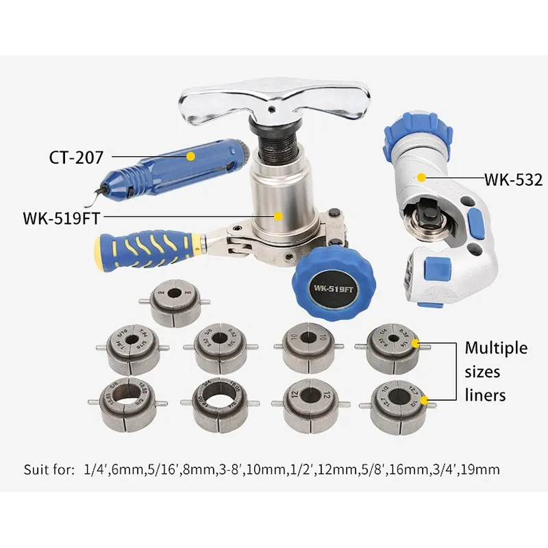 WK-519FT-L Refrigeration Copper Pipe Flaring Tool Kit