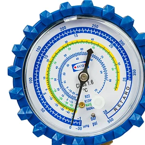 VMG-2-R134a-B R134 Testing Manifold Gauge With Sight Glass and Blow Case