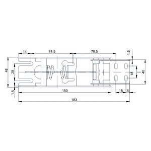 YL-652 Metal stamping refrigerating cabinet hinge freezer door spring hinge