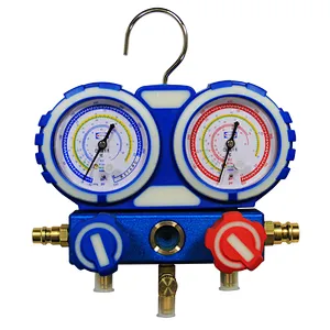VMG-2-R22-B R22 Testing Manifold Gauge With Sight Glass and Blow Case